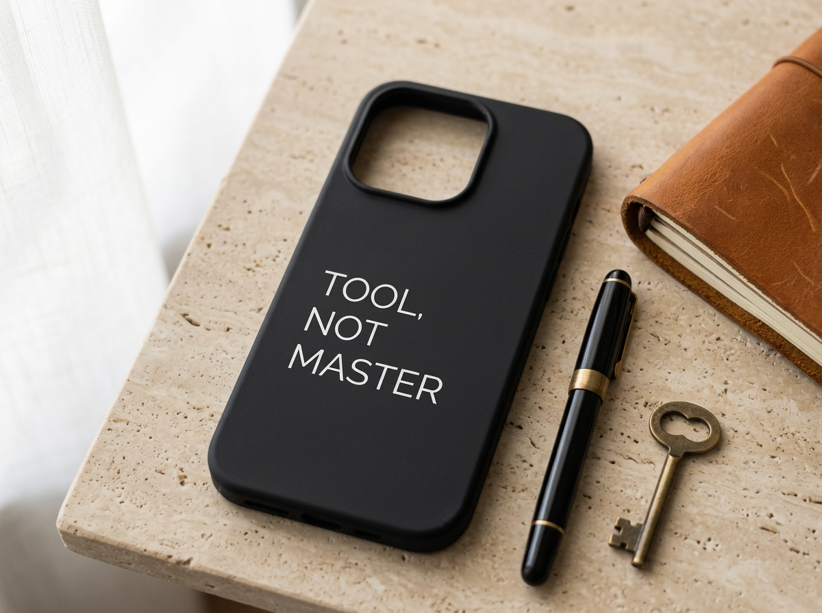 TOOL, NOT MASTER matte black phone case