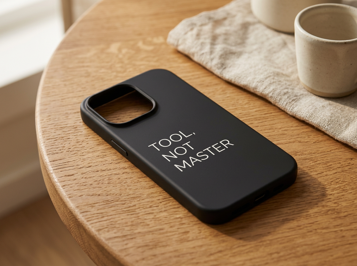Case with book and coffee